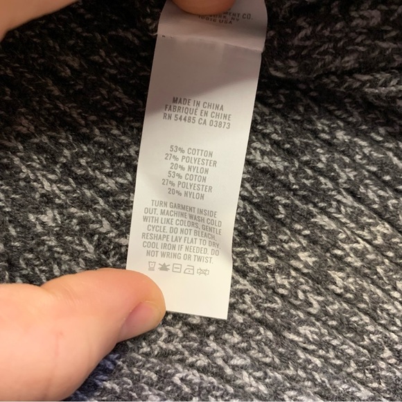 Aerie Gray Ribbed Cropped Mock Neck Quarter Zip - Size XXL - Picture 4 of 4